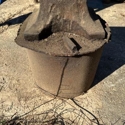 Antique Cast Iron Blacksmith Anvil on Stand