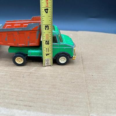 Vintage Buddy L Tow Truck & Pressed-Steel Dump Truck – 2 Toy Truck Lot (1960s–1970s)