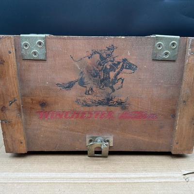 Vintage Winchester Super-X Wooden Ammunition Crate – 12 Ga Shot Shells Box (Winchester Western)