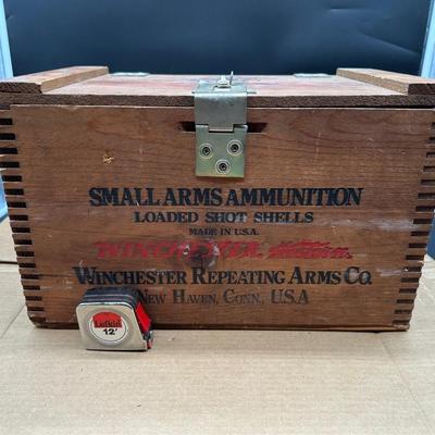 Vintage Winchester Super-X Wooden Ammunition Crate – 12 Ga Shot Shells Box (Winchester Western)