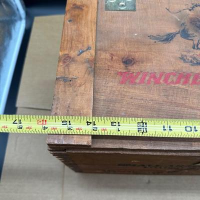 Vintage Winchester Super-X Wooden Ammunition Crate – 12 Ga Shot Shells Box (Winchester Western)