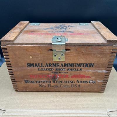 Vintage Winchester Super-X Wooden Ammunition Crate – 12 Ga Shot Shells Box (Winchester Western)