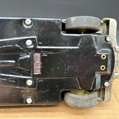 Vintage 1950s Cadillac Sedan Toy Car – Stamped Metal Body, Whitewall Wheels