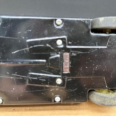 Vintage 1950s Cadillac Sedan Toy Car – Stamped Metal Body, Whitewall Wheels