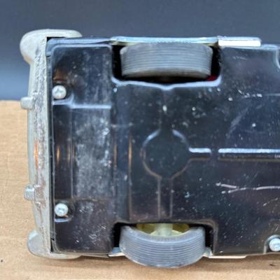 Vintage 1950s Cadillac Sedan Toy Car – Stamped Metal Body, Whitewall Wheels