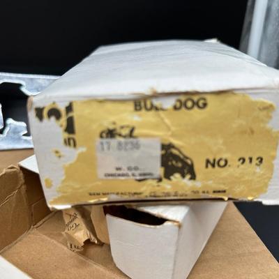 Vintage Mack Truck Bulldog Hood Ornament Pair w/ “Mack” Nameplate – Original Boxes