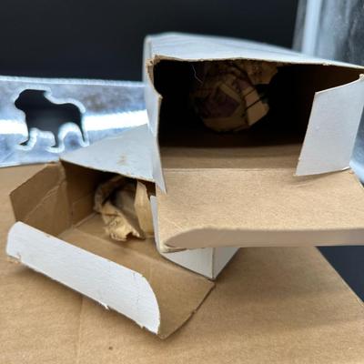 Vintage Mack Truck Bulldog Hood Ornament Pair w/ “Mack” Nameplate – Original Boxes