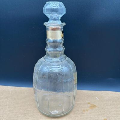 Vintage Jack Daniel’s Old No. 7 Glass Decanter w/ Faceted Stopper (Empty