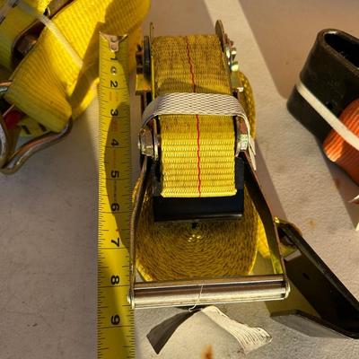 Heavy-Duty Ratchet Straps & Recovery Tow Strap – Assorted Lot (New & Used)