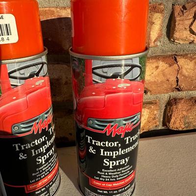 Kubota Orange Tractor & Implement Spray Paint + Krylon Fusion Matte Black – New (Lot)