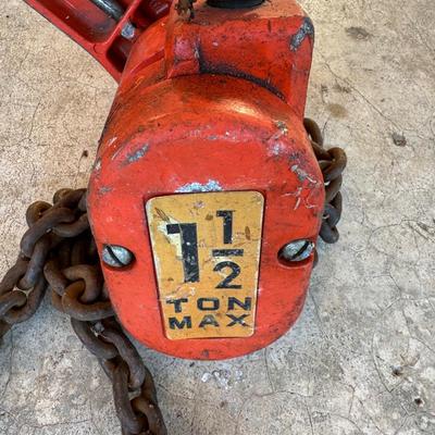Columbus McKinnon CM Lever Chain Hoist – 1½ Ton (3,000 lb) Capacity
