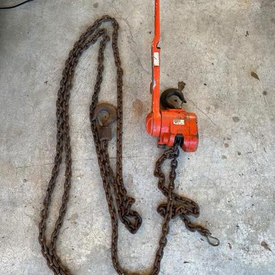 Columbus McKinnon CM Lever Chain Hoist – 1½ Ton (3,000 lb) Capacity