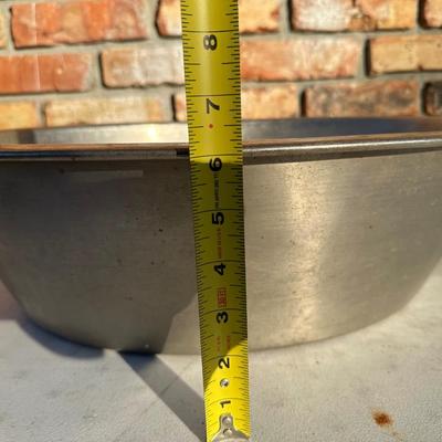 3) Large Galvanized / Aluminum Utility Wash Tubs – Vintage Farm / Cooking Use