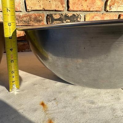 3) Large Galvanized / Aluminum Utility Wash Tubs – Vintage Farm / Cooking Use
