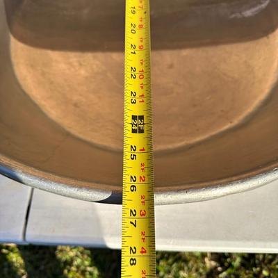 3) Large Galvanized / Aluminum Utility Wash Tubs – Vintage Farm / Cooking Use