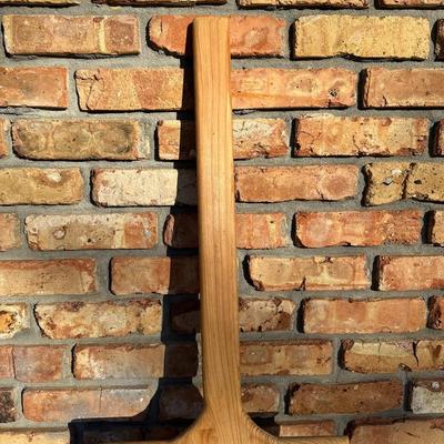 Handmade Solid Cypress Wooden Pizza Peel – Large Rustic Wood Paddle