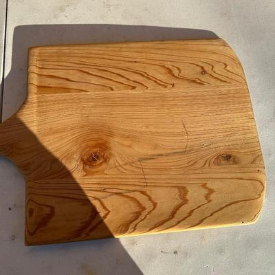Handmade Solid Cypress Wooden Pizza Peel – Large Rustic Wood Paddle