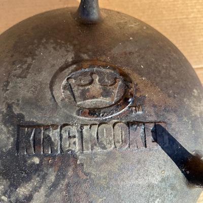 King Kooker Cast Iron Cauldron / Cracklin Pot with Three Legs & Side Handles