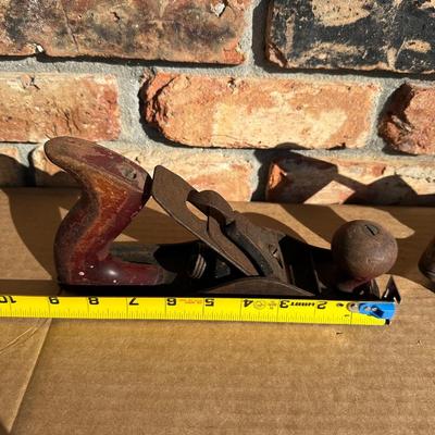 Lot of 2 Antique Wooden Bench Planes – Early Hand Tools – See Pictures