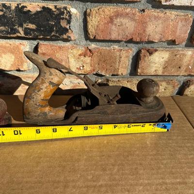 Lot of 2 Antique Wooden Bench Planes – Early Hand Tools – See Pictures