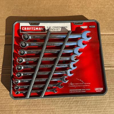 Craftsman 9-Pc Metric Combination Wrench Set – Model 947239 – Lifetime Warranty
