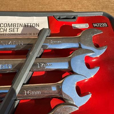 Craftsman 9-Pc Metric Combination Wrench Set – Model 947239 – Lifetime Warranty