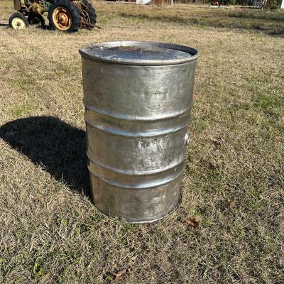 55-Gallon Stainless Steel Drum / Barrel – Open Threaded Bung