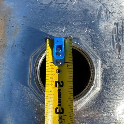 55-Gallon Stainless Steel Drum / Barrel – Open Threaded Bung