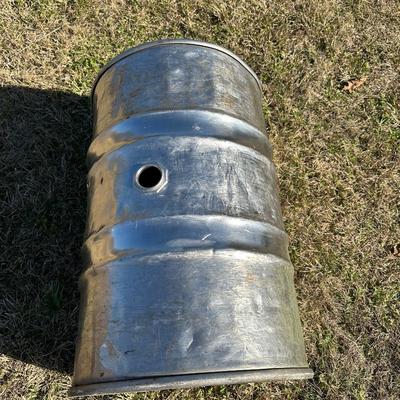 55-Gallon Stainless Steel Drum / Barrel – Open Threaded Bung