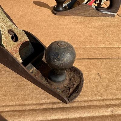 Lot of 2 Vintage Bench Planes – Stanley & Craftsman – Woodworking Hand Tools