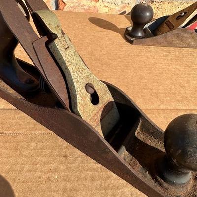 Lot of 2 Vintage Bench Planes – Stanley & Craftsman – Woodworking Hand Tools