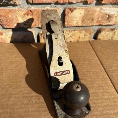 Lot of 2 Vintage Bench Planes – Stanley & Craftsman – Woodworking Hand Tools