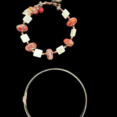 Sale Photo Thumbnail #396: Cuff, Bangle Bead and more Bracelets Set of 11