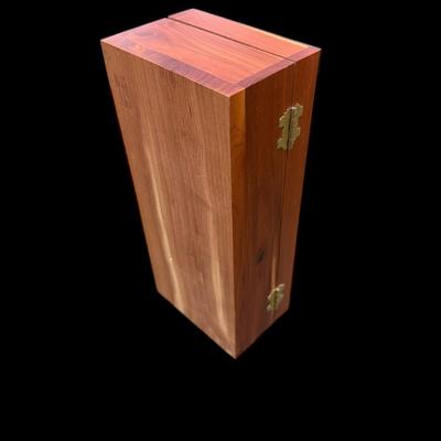 Sale Photo Thumbnail #405: Cedar Keepsake Jewelry Box featuring a Bird Friends Decorative Top
Approximately 9'XX4"X3'