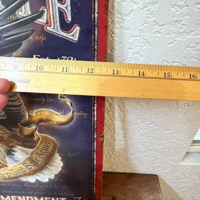 Lot 206 Patriotic Tin sign