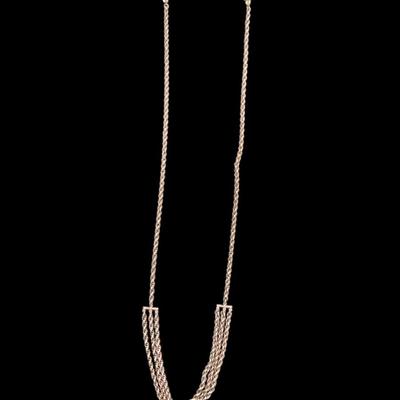 Sale Photo Thumbnail #406: Vintage Multi Strand Chain Necklace