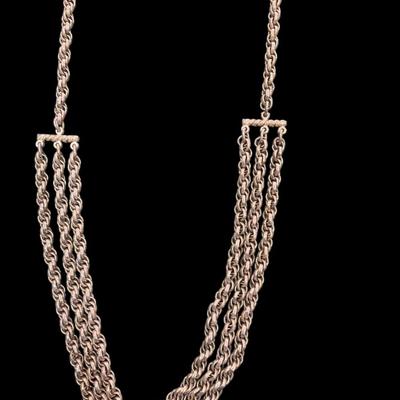 Sale Photo Thumbnail #408: Vintage Multi Strand Chain Necklace