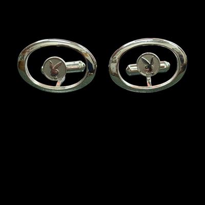 Sale Photo Thumbnail #428: Vintage Silver Toned Playboy Club Cuff Links