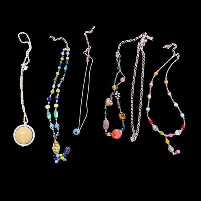 Sale Photo Thumbnail #439: Collection Of assorted Fashion Necklaces Set of 6