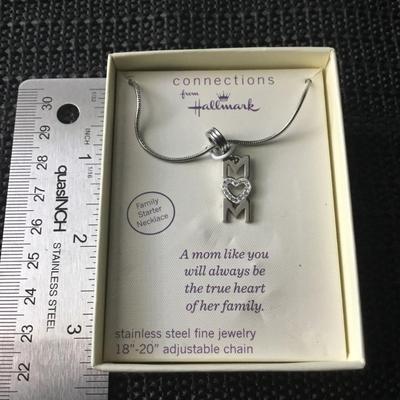 Connections stainless steel 18-20 adjustable mom necklace