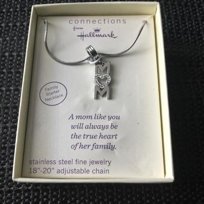 Connections stainless steel 18-20 adjustable mom necklace