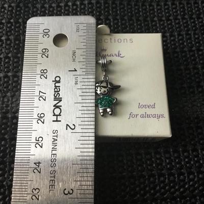 Hallmark stainless steel crystal birthstone boy charm