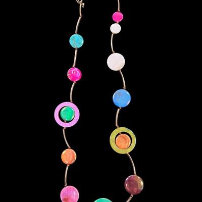 Sale Photo Thumbnail #455: Assortment of 6 colorful necklaces
