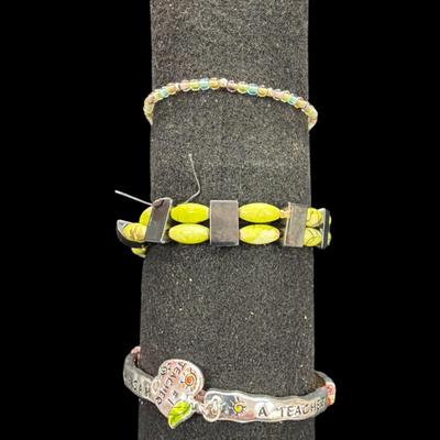 Sale Photo Thumbnail #458: Assortment of Bracelets includes Medical ID Bracelet