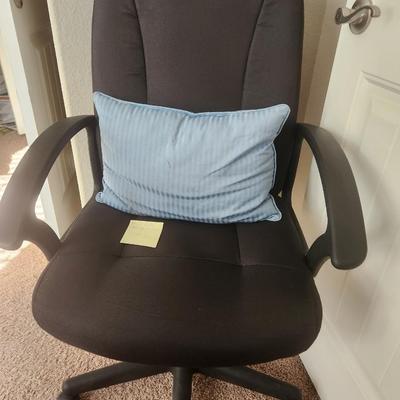 Black roller office chair