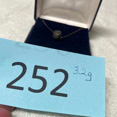 Lot 252 Marcasite ball Sterling necklace.