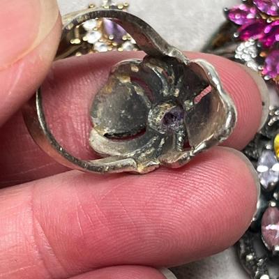 Lot 253 Sterling Silver rings