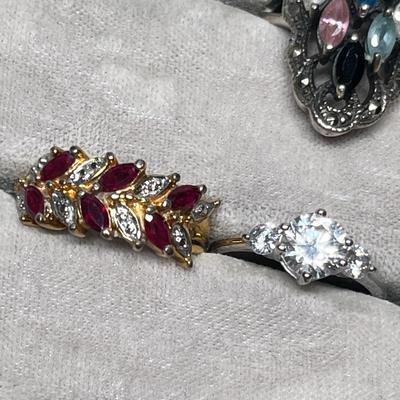 Lot 253 Sterling Silver rings