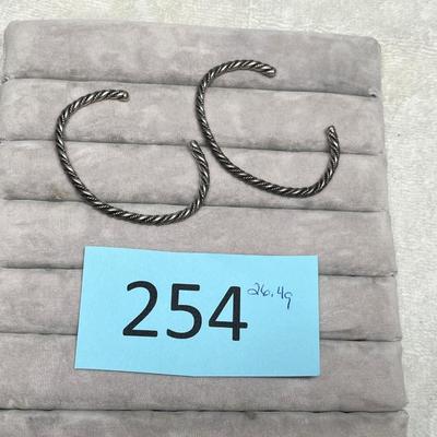 Lot 254 Braided cuff bracelets