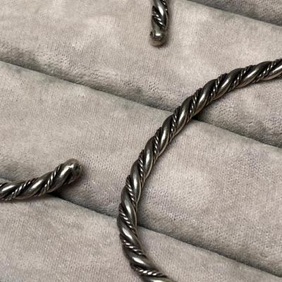 Lot 254 Braided cuff bracelets